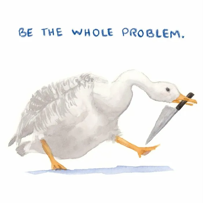 27 Hilarious Watercolor Paintings Of Sassy Animals With Pop Culture References, By This Artist