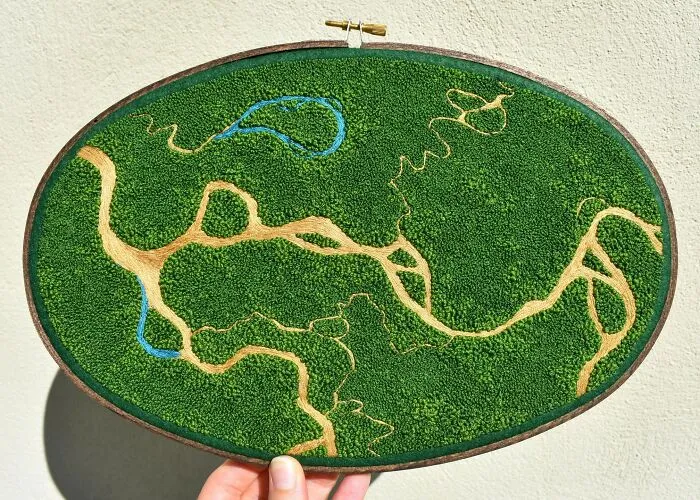 This Artist Embroiders Unbelievably Detailed Aerial Views Of Landscapes (47 Pics)