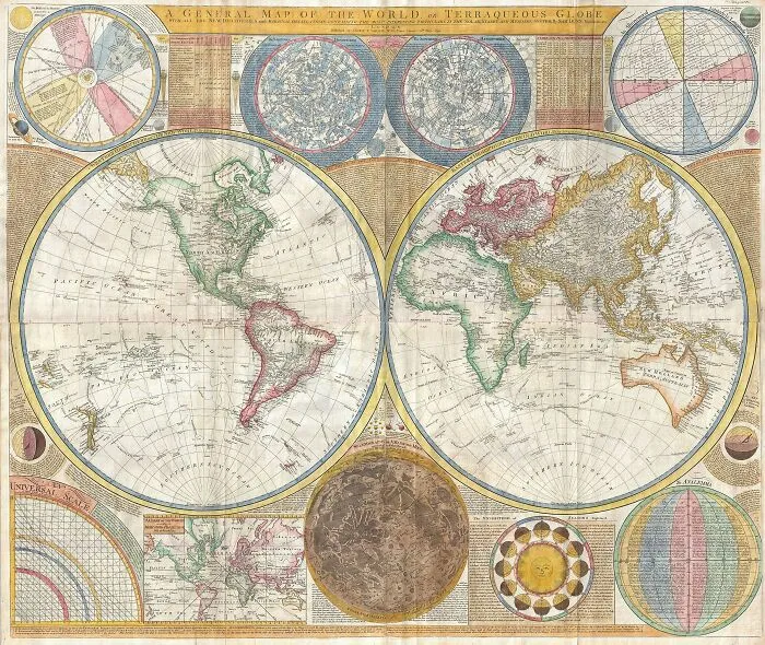 Samuel Dunn's Map Of The World, 1794