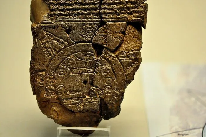 Babylonian Map Of The World, Probably From Sippar, Mesopotamia, Iraq, 700-500 BCE