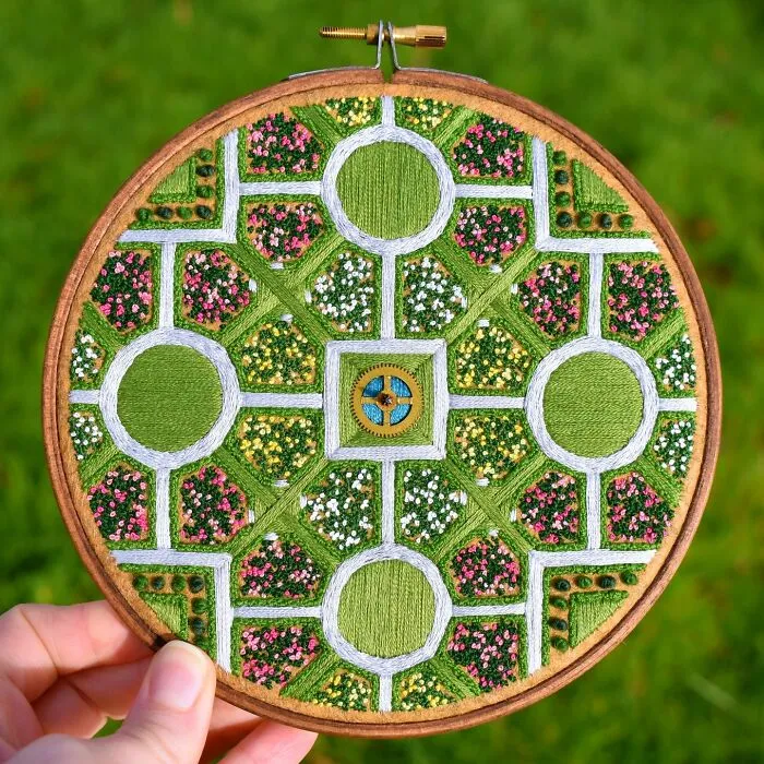This Artist Embroiders Unbelievably Detailed Aerial Views Of Landscapes (47 Pics)