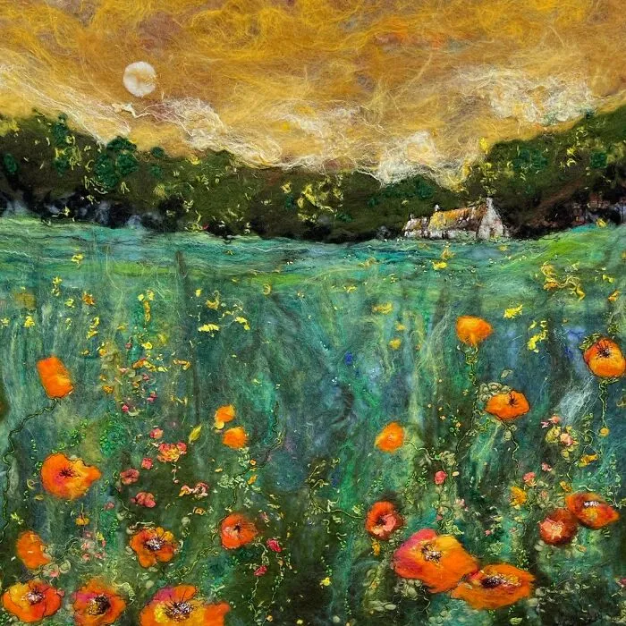 42 Incredible Artworks Of Various Scenery Felted By This Artist