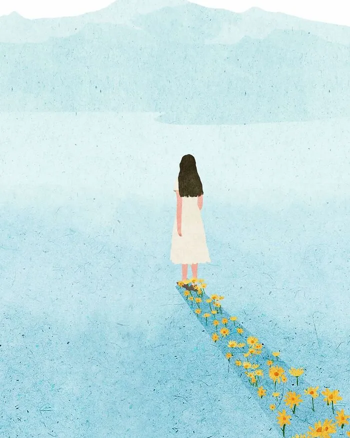50 Dreamy, Flower-Infused Illustrations That Might Soothe Your Soul, Created By Xuan Loc Xuan