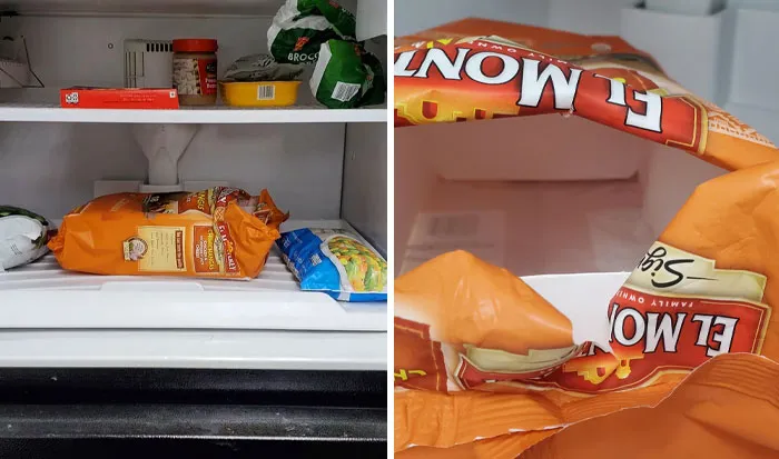 Coworkers Ate All My Chimichangas And Left The Empty Package In The Freezer. I Didn't Even Have One