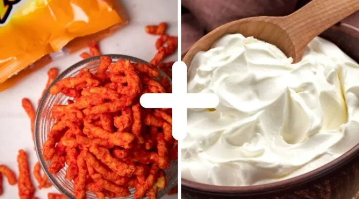 Hot Cheetos + Cream Cheese
