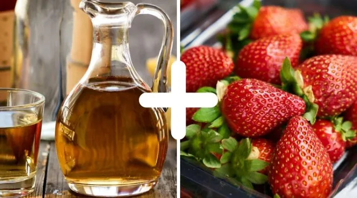 Vinegar + Strawberries