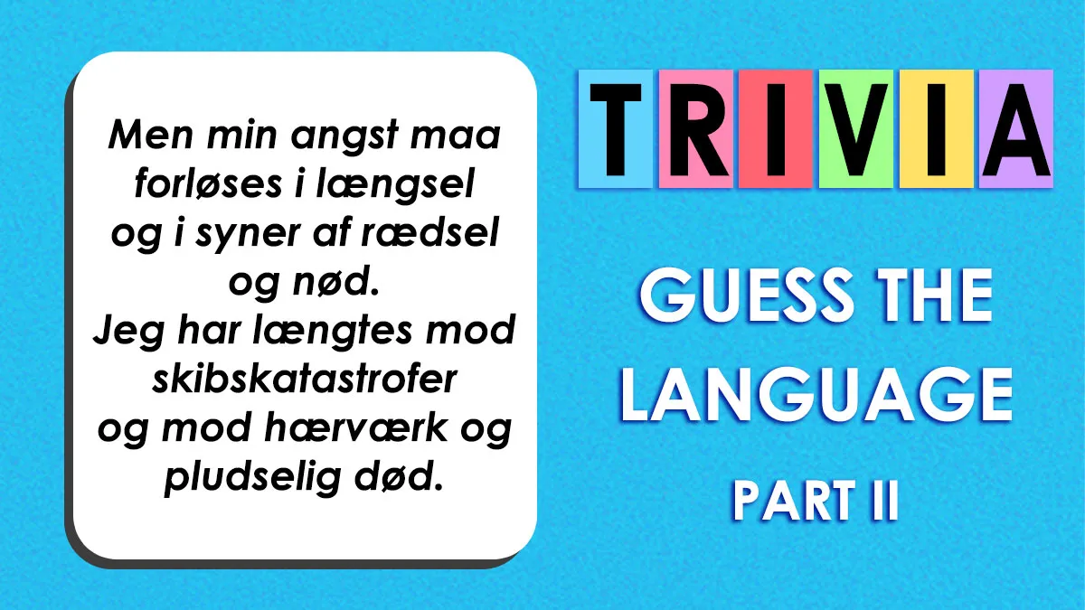 Let’s See If You Can Identify These 20 Languages Just By A Few Lines