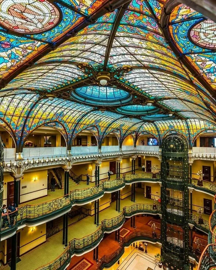The Gran Hotel Ciudad De México In Mexico City, Built In 1918 By Jacques Grüber
