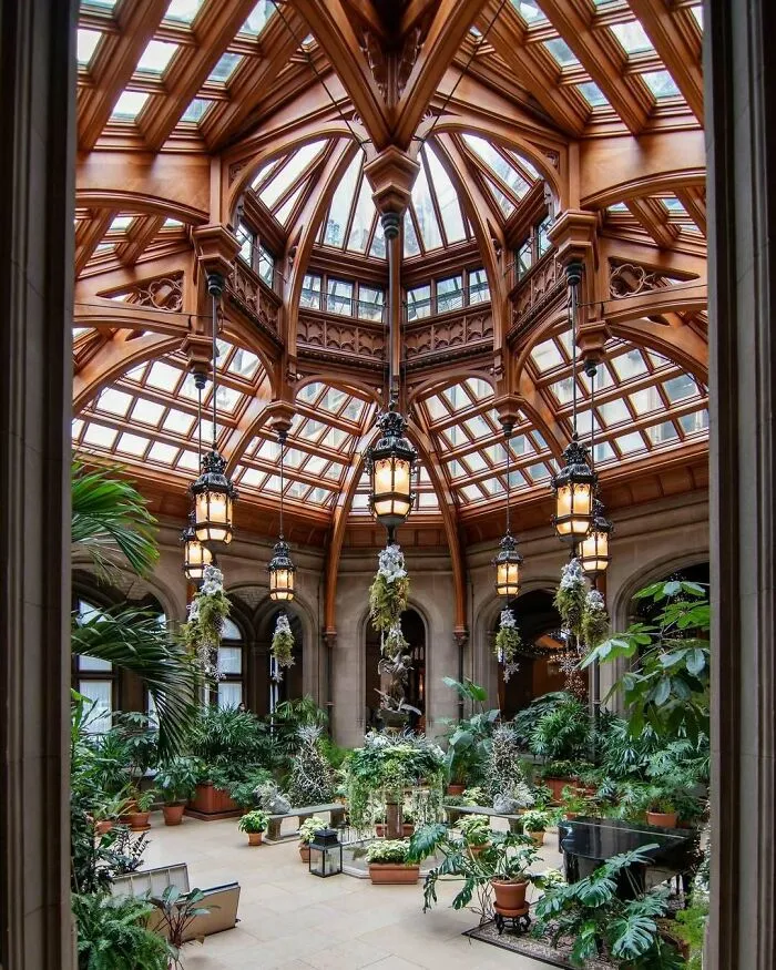 The Winter Garden Of The Biltmore Estate In Asheville, North Carolina, Completed In 1895