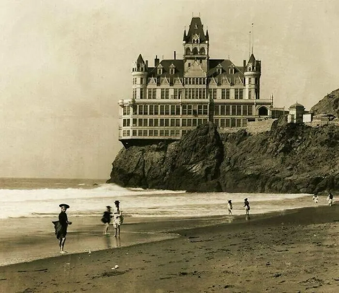 Cliff House In San Francisco, California, Prior To Being Destroyed By Fire In 1907