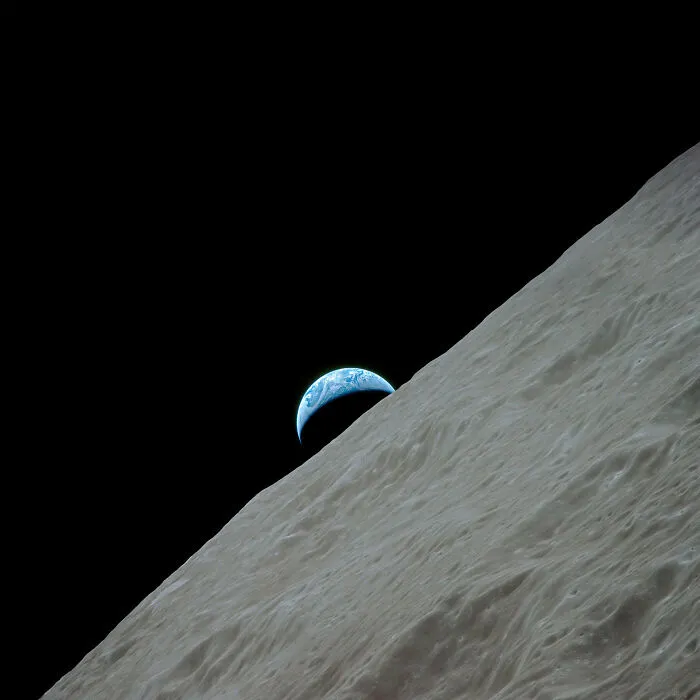 Amazing Image Of Crescent Earth Seen From The Moon. Captured By Orion