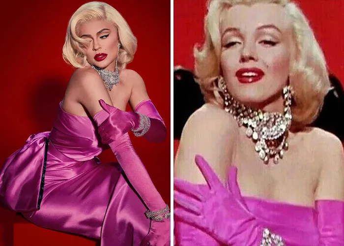 Kylie Jenner y Marilyn Monroe
