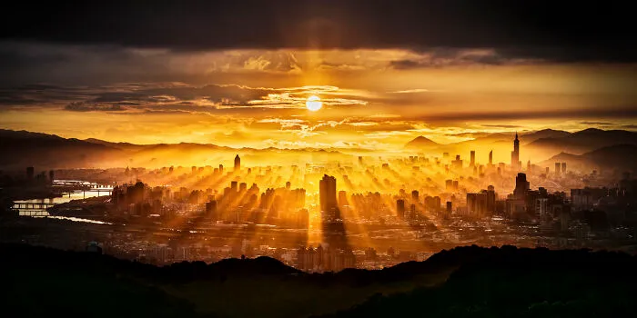 1st Place / Special / Panorama / Panoramic: Sunrise Oblique Light By Shirley Wung