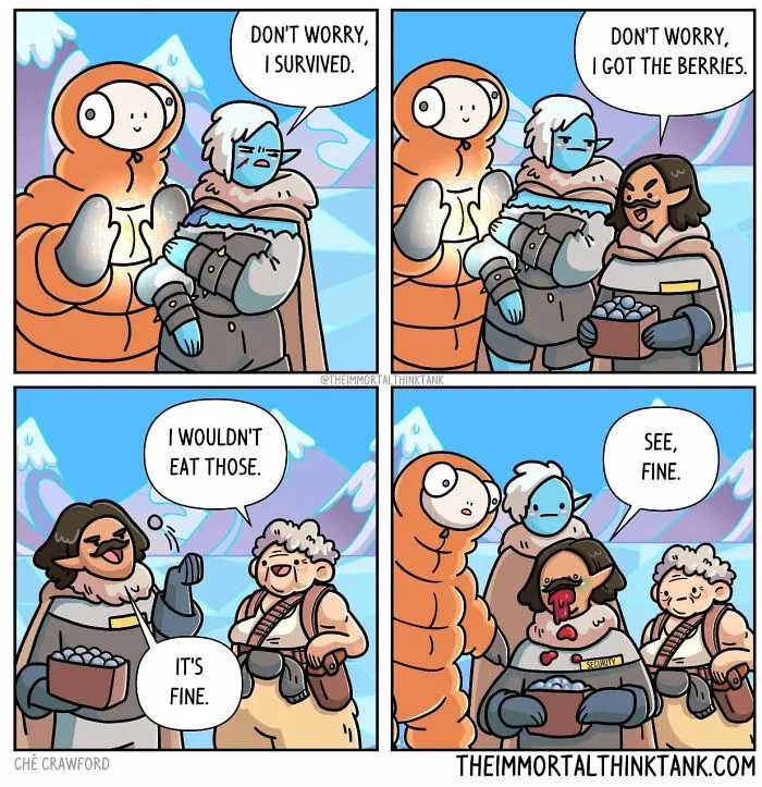 20 Epic Comics That Blend Fantasy Gaming And Everyday Humor By Ché Crawford (New Pics)