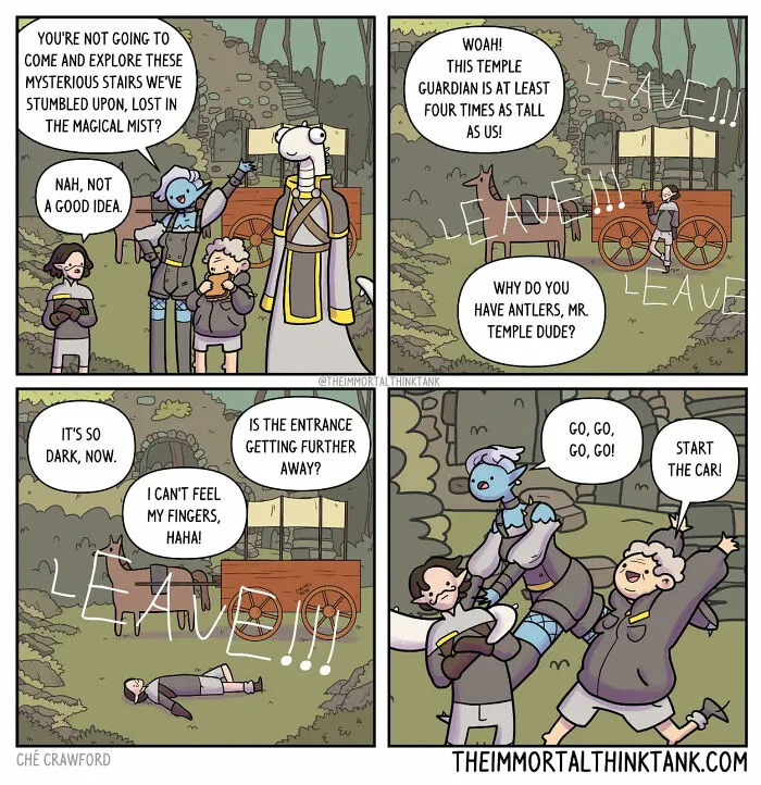 20 Epic Comics That Blend Fantasy Gaming And Everyday Humor By Ché Crawford (New Pics)