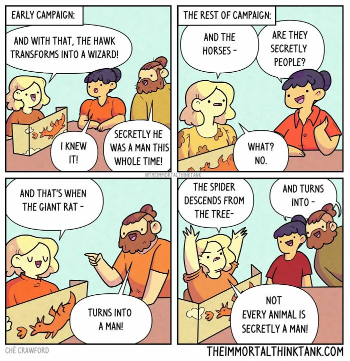 20 Epic Comics That Blend Fantasy Gaming And Everyday Humor By Ché Crawford (New Pics)