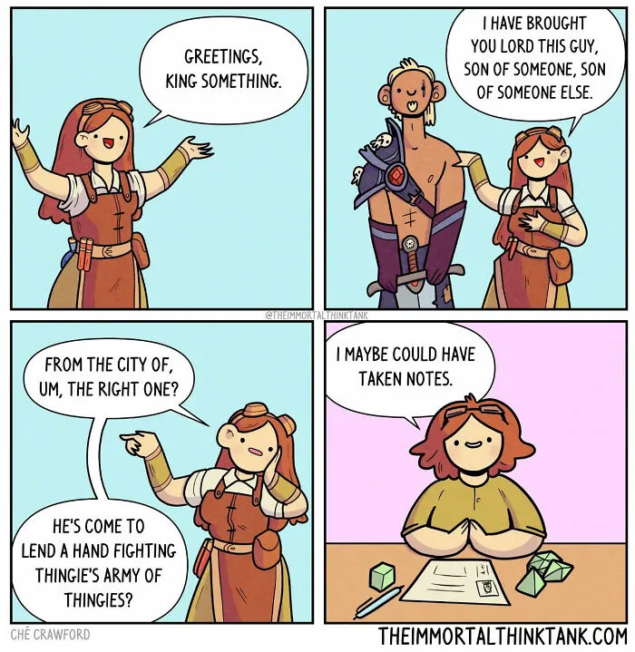 20 Epic Comics That Blend Fantasy Gaming And Everyday Humor By Ché Crawford (New Pics)