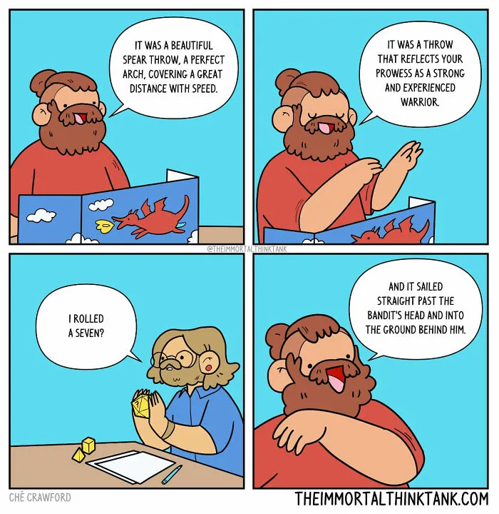 20 Epic Comics That Blend Fantasy Gaming And Everyday Humor By Ché Crawford (New Pics)