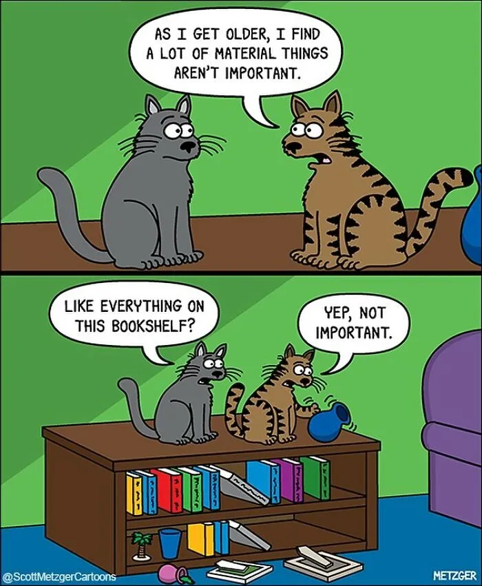 25 Of The Funniest Cat And Dog Comics By Scott Metzger That Perfectly Reveal Their Nature (New Pics)