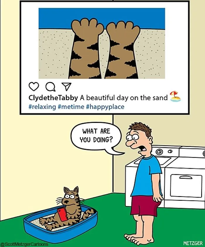 25 Of The Funniest Cat And Dog Comics By Scott Metzger That Perfectly Reveal Their Nature (New Pics)