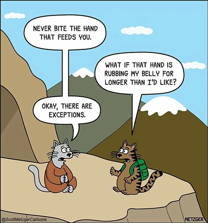 25 Of The Funniest Cat And Dog Comics By Scott Metzger That Perfectly Reveal Their Nature (New Pics)