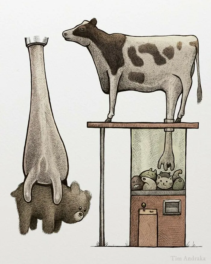 Surreal Zoology: 25 New Nonsensical Scientific Illustrations Of Wildlife By Tim Andraka