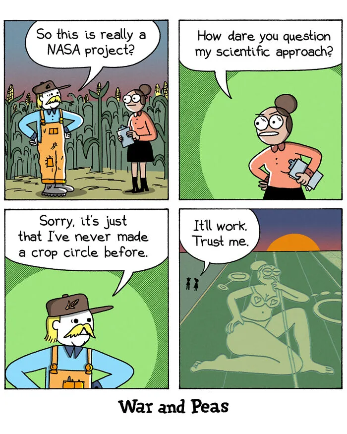 These War And Peas Comics Are Both Hilarious And Unhinged (19 New Pics)