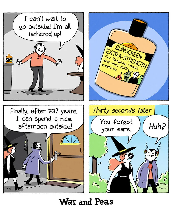 These War And Peas Comics Are Both Hilarious And Unhinged (19 New Pics)