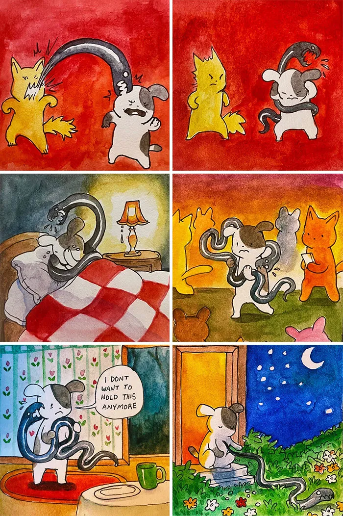 21 Watercolor Comics By Anna-Laura Sullivan That Might Brighten Your Day