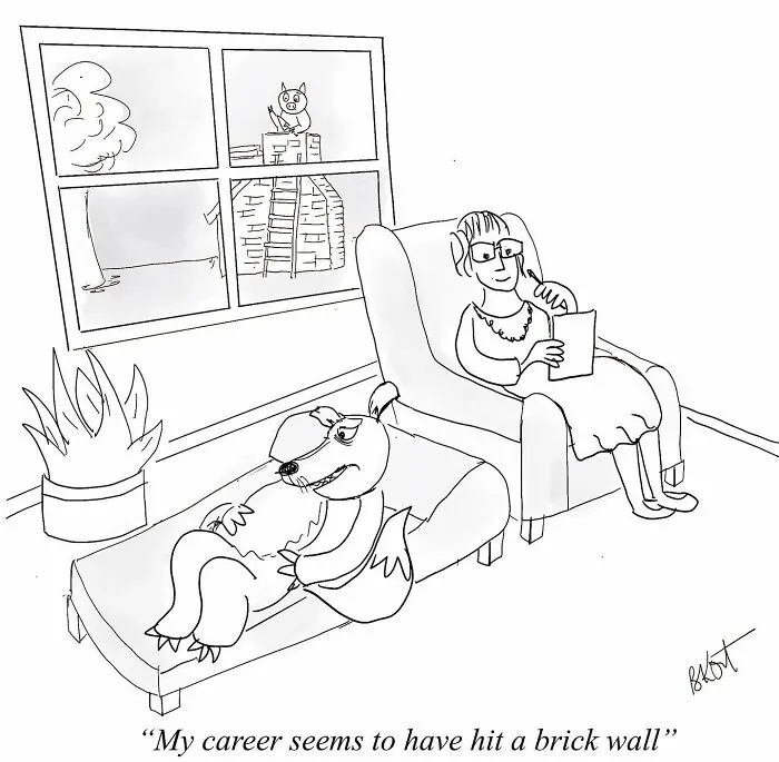 30 Lighthearted One-Panel Comics By Beverley Kort To Brighten Your Day