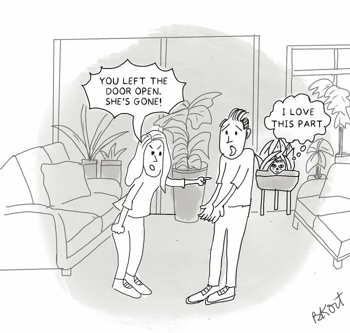 30 Lighthearted One-Panel Comics By Beverley Kort To Brighten Your Day