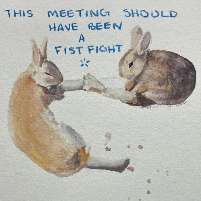 27 Hilarious Watercolor Paintings Of Sassy Animals With Pop Culture References, By This Artist