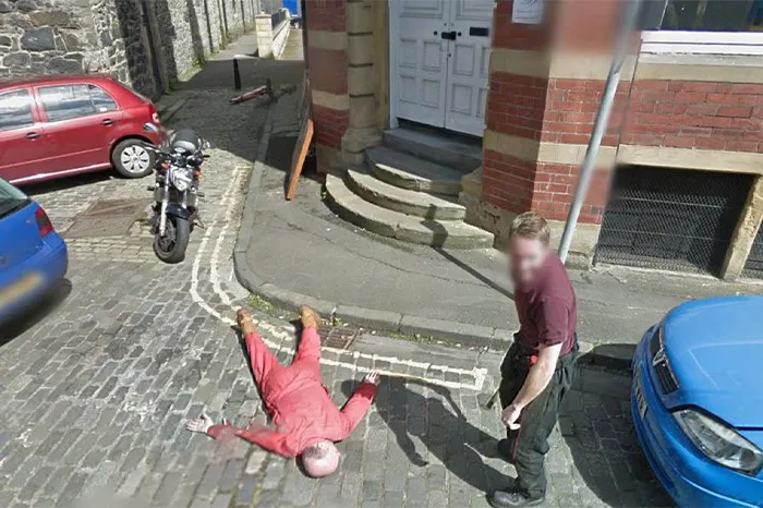 Ax Prank In Edinburgh Caught On Google Street View