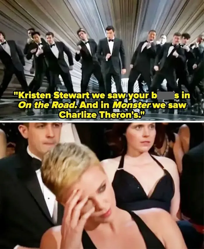 In 2013, Seth Macfarlane Hosted The Oscars For The First Time. During His Opening Monologue, Macfarlane Sang A Song Titled "We Saw Your Chest," Where He Listed Out Movies That Featured Bare Scenes From Famous Actresses
