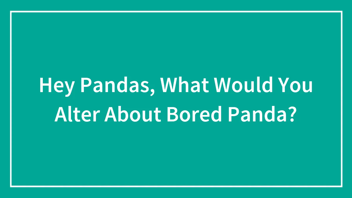 Hey Pandas, What Would You Alter About Bored Panda? (Closed)