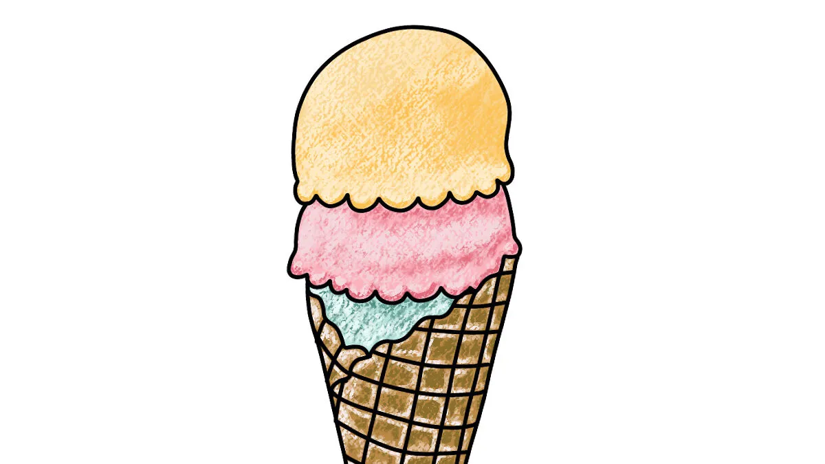Hey Pandas, Please Try To Draw An Ice Cream Cone