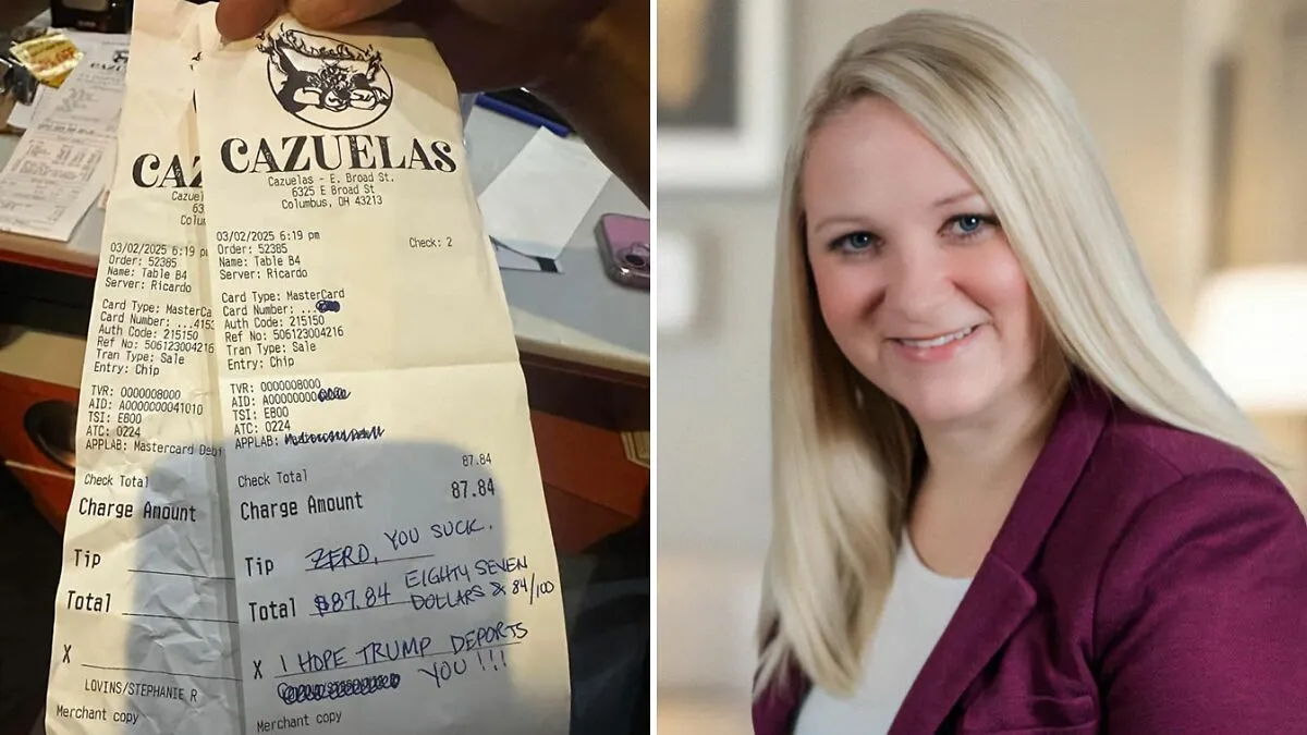 "Karma": Woman Loses Her Job After Leaving "Disgusting" Message For Waiter At Restaurant