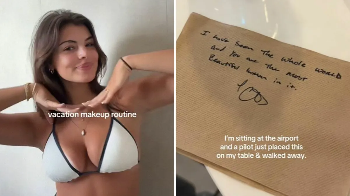 "This Is Your Sign": Passenger Goes Viral After Getting Romantic Note On Napkin From A Pilot
