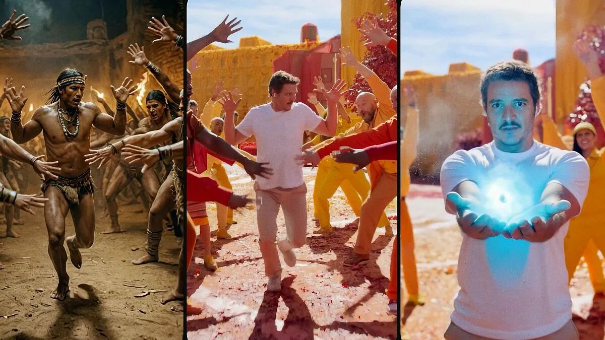 I Used AI To Reimagine Apple's Iconic Viral AirPods Ad Featuring Pedro Pascal (5 Pics)