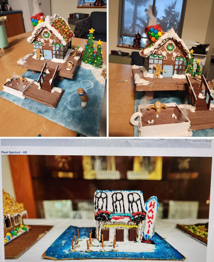 My Gingerbread House vs. The One That Beat Me In The Gingerbread House Contest At Work