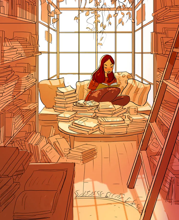 Illustrator Perfectly Captures The Happiness Of Living Alone In 35 Illustrations