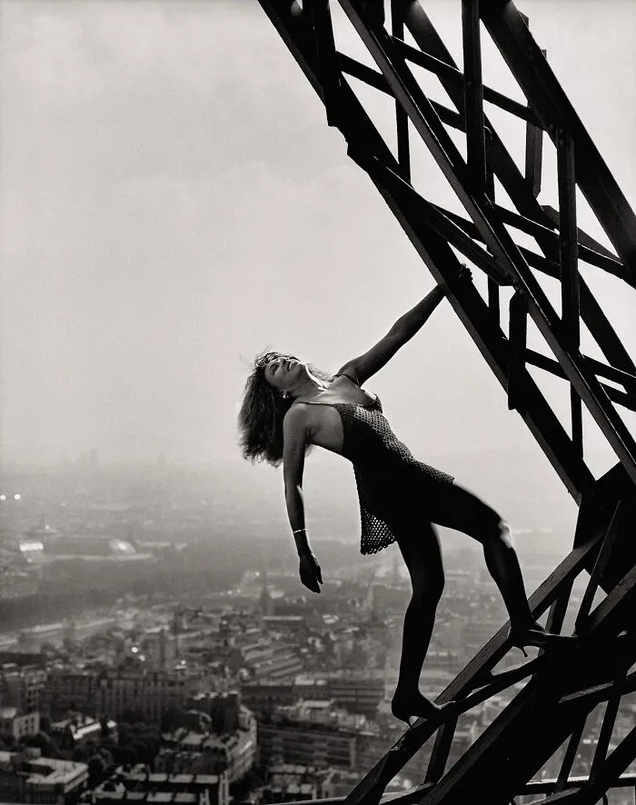 Tina Turner On The Eiffel Tower - 1989  By Peter Lindbergh
