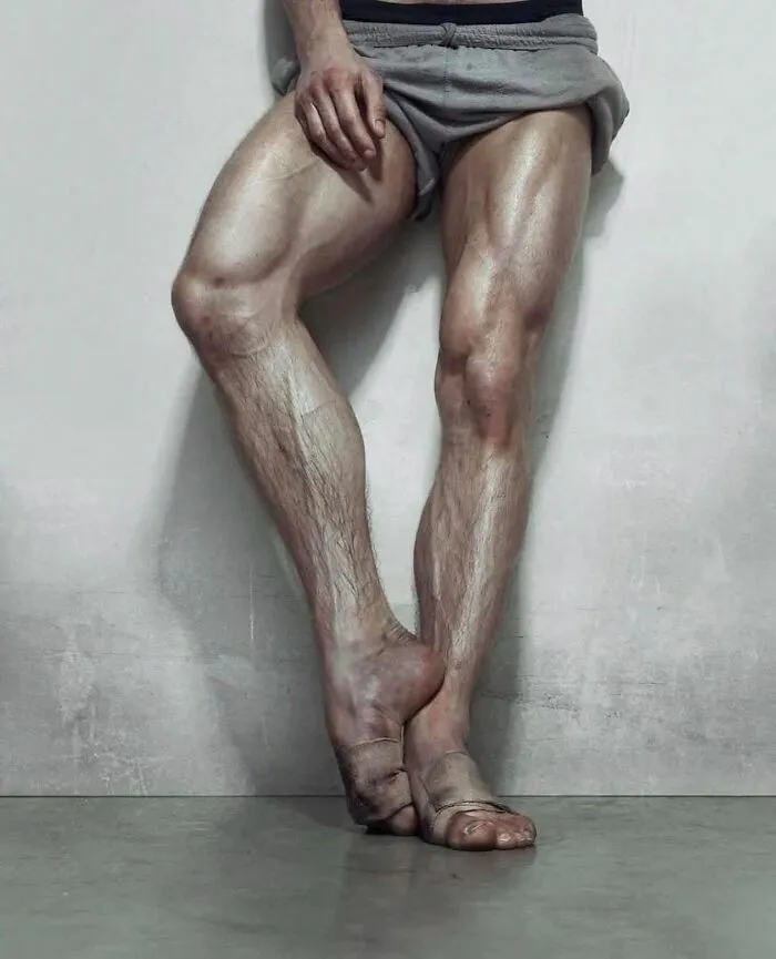 Ballet Dancer Rudolf Nureyev’s Legs, 1961.  By Richard Avedon