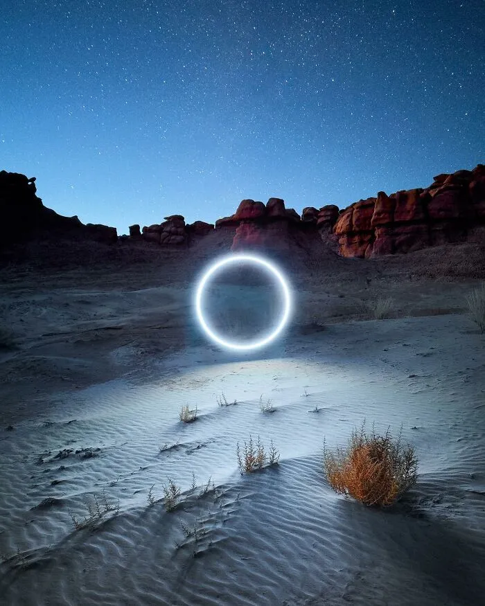 Surreal Landscapes Lit By Drones: 24 Photographs By Reuben Wu