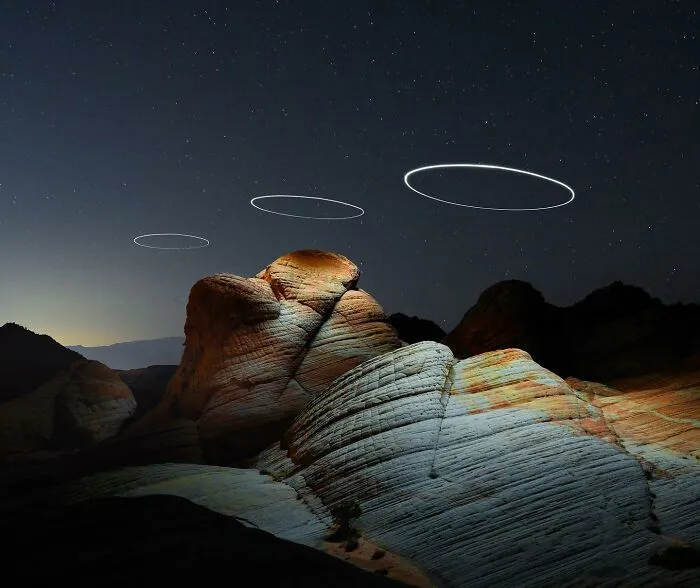 Surreal Landscapes Lit By Drones: 24 Photographs By Reuben Wu