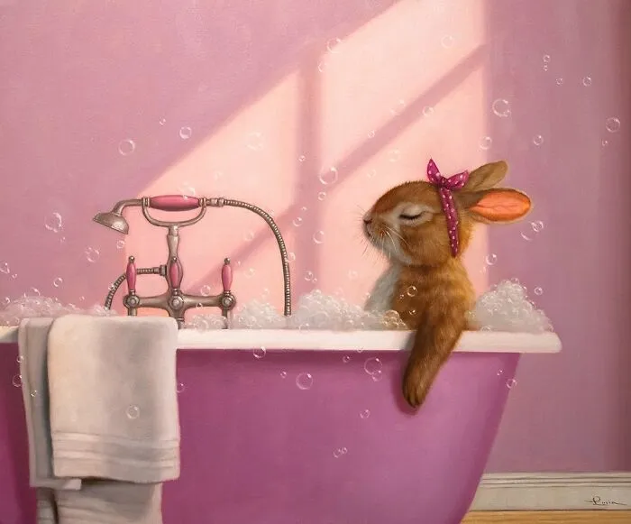 "Bath Hare-Apy"