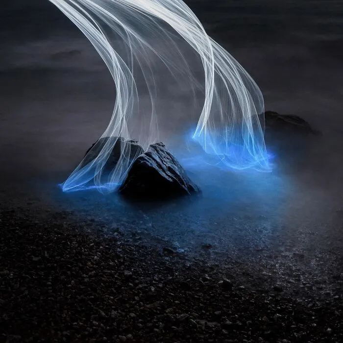 Surreal Landscapes Lit By Drones: 24 Photographs By Reuben Wu
