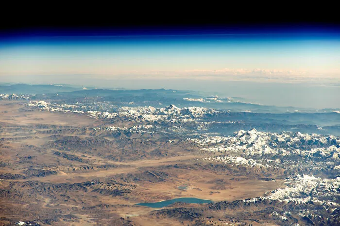 Cordillera del Himalaya desde la Estación espacial Internacional