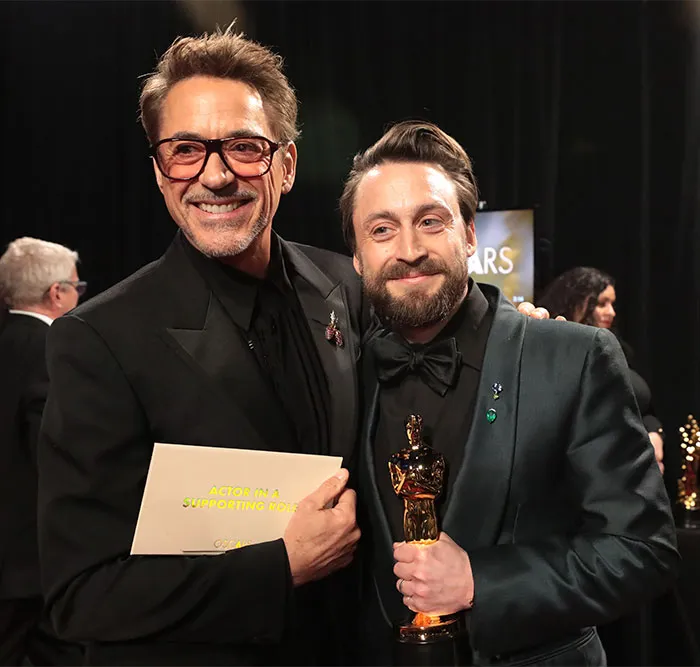 Robert Downey And Kieran Culkin Posed For The Cameras