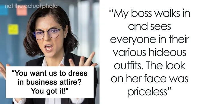 Boss Scolds Employees For Inappropriate Clothes, Realizes They Followed The Rules To A T